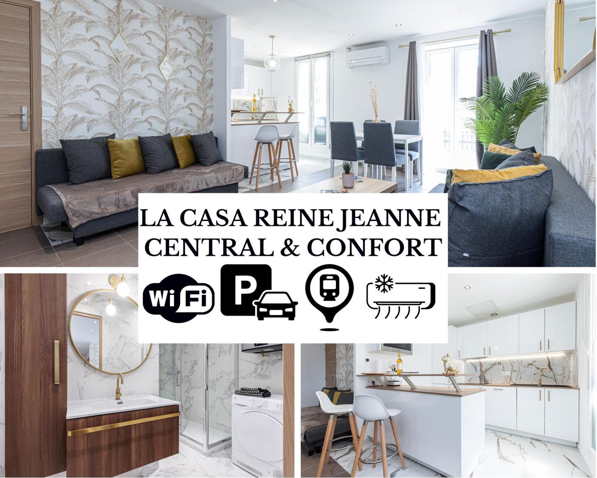 La Casa Reine Jeanne- Central Pres De La Gare - Wifi - Parking - Neuf Et Confort Nice Exteriér fotografie